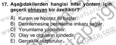 Marka İletişiminde Analiz ve Araştırma 2 Dersi 2012 - 2013 Yılı (Vize) Ara Sınav Soruları 17. Soru