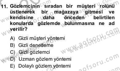 Marka İletişiminde Analiz ve Araştırma 2 Dersi 2013 - 2014 Yılı (Vize) Ara Sınav Soruları 11. Soru