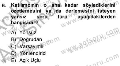 Marka İletişiminde Analiz ve Araştırma 2 Dersi 2013 - 2014 Yılı (Vize) Ara Sınav Soruları 6. Soru