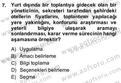 Marka İletişiminde Analiz ve Araştırma 2 Dersi 2013 - 2014 Yılı (Vize) Ara Sınav Soruları 7. Soru