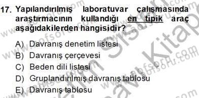 Marka İletişiminde Analiz ve Araştırma 2 Dersi 2013 - 2014 Yılı (Final) Dönem Sonu Sınav Soruları 17. Soru