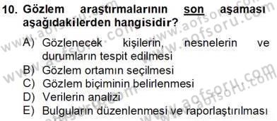 Marka İletişiminde Analiz ve Araştırma 2 Dersi 2013 - 2014 Yılı Tek Ders Sınav Soruları 10. Soru
