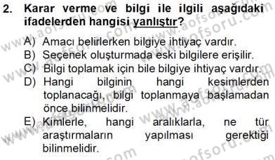 Marka İletişiminde Analiz ve Araştırma 2 Dersi 2013 - 2014 Yılı Tek Ders Sınav Soruları 2. Soru