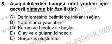 Marka İletişiminde Analiz ve Araştırma 2 Dersi 2013 - 2014 Yılı Tek Ders Sınav Soruları 5. Soru