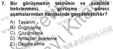 Marka İletişiminde Analiz ve Araştırma 2 Dersi 2013 - 2014 Yılı Tek Ders Sınav Soruları 7. Soru