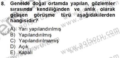 Marka İletişiminde Analiz ve Araştırma 2 Dersi 2013 - 2014 Yılı Tek Ders Sınav Soruları 8. Soru
