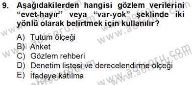 Marka İletişiminde Analiz ve Araştırma 2 Dersi 2013 - 2014 Yılı Tek Ders Sınav Soruları 9. Soru