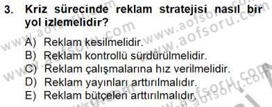 Marka İletişiminde Analiz ve Araştırma 2 Dersi 2014 - 2015 Yılı (Vize) Ara Sınav Soruları 3. Soru