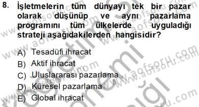 Marka İletişiminde Analiz ve Araştırma 2 Dersi 2014 - 2015 Yılı (Vize) Ara Sınav Soruları 8. Soru