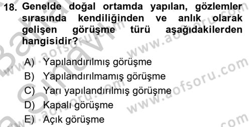 Marka İletişiminde Analiz ve Araştırma 2 Dersi 2016 - 2017 Yılı (Vize) Ara Sınav Soruları 18. Soru