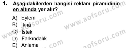 Medya Planlama Dersi 2012 - 2013 Yılı (Final) Dönem Sonu Sınav Soruları 1. Soru