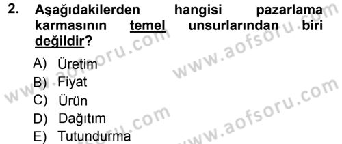 Medya Planlama Dersi 2012 - 2013 Yılı (Final) Dönem Sonu Sınav Soruları 2. Soru