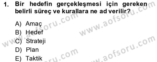 Medya Planlama Dersi 2014 - 2015 Yılı (Final) Dönem Sonu Sınav Soruları 1. Soru