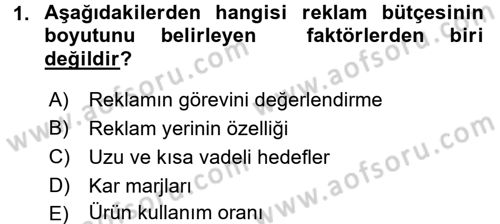 Medya Planlama Dersi 2016 - 2017 Yılı 3 Ders Sınav Soruları 1. Soru