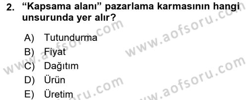 Medya Planlama Dersi 2016 - 2017 Yılı 3 Ders Sınav Soruları 2. Soru