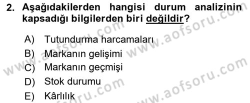 Medya Planlama Dersi 2019 - 2020 Yılı (Final) Dönem Sonu Sınav Soruları 2. Soru
