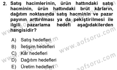Medya Planlama Dersi 2024 - 2025 Yılı Yaz Okulu Sınav Soruları 2. Soru