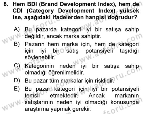 Medya Planlama Dersi 2025 - 2026 Yılı (Vize) Ara Sınav Soruları 8. Soru