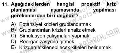 Marka İletişim Kampanyaları Dersi 2012 - 2013 Yılı (Vize) Ara Sınav Soruları 11. Soru