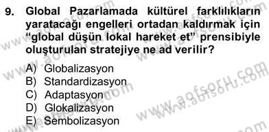 Marka İletişim Kampanyaları Dersi 2012 - 2013 Yılı (Vize) Ara Sınav Soruları 9. Soru