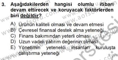 Marka İletişim Kampanyaları Dersi 2012 - 2013 Yılı (Final) Dönem Sonu Sınav Soruları 3. Soru