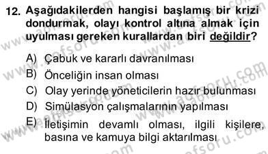 Marka İletişim Kampanyaları Dersi 2013 - 2014 Yılı (Vize) Ara Sınav Soruları 12. Soru