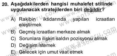 Marka İletişim Kampanyaları Dersi 2013 - 2014 Yılı (Vize) Ara Sınav Soruları 20. Soru
