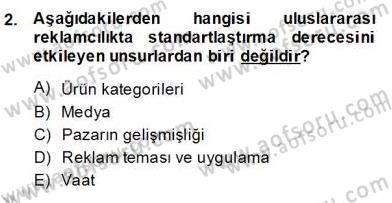Marka İletişim Kampanyaları Dersi 2013 - 2014 Yılı (Final) Dönem Sonu Sınav Soruları 2. Soru