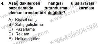 Marka İletişim Kampanyaları Dersi 2013 - 2014 Yılı Tek Ders Sınav Soruları 4. Soru