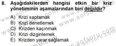 Marka İletişim Kampanyaları Dersi 2013 - 2014 Yılı Tek Ders Sınav Soruları 8. Soru