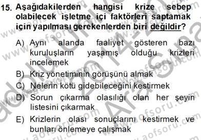Marka İletişim Kampanyaları Dersi 2014 - 2015 Yılı (Vize) Ara Sınav Soruları 15. Soru