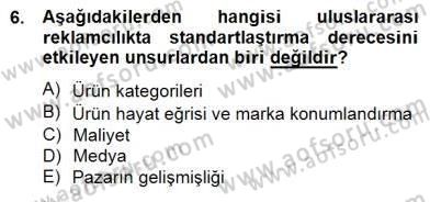 Marka İletişim Kampanyaları Dersi 2014 - 2015 Yılı (Vize) Ara Sınav Soruları 6. Soru
