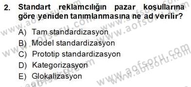 Marka İletişim Kampanyaları Dersi 2014 - 2015 Yılı (Final) Dönem Sonu Sınav Soruları 2. Soru