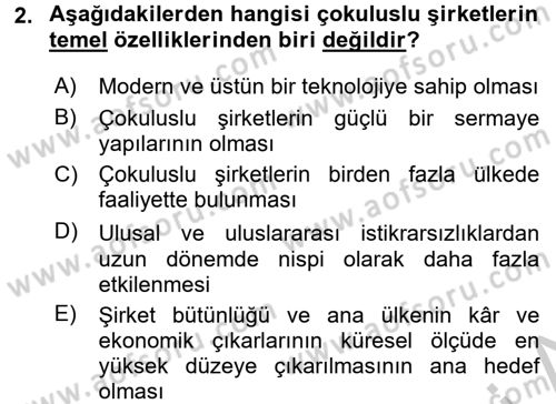 Marka İletişim Kampanyaları Dersi 2016 - 2017 Yılı (Vize) Ara Sınav Soruları 2. Soru