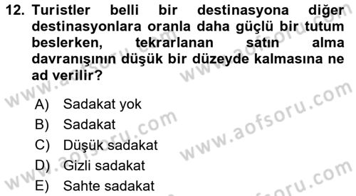 Marka İletişim Kampanyaları Dersi 2020 - 2021 Yılı Yaz Okulu Sınav Soruları 12. Soru