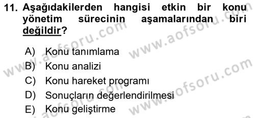 Marka İletişim Kampanyaları Dersi 2021 - 2022 Yılı (Vize) Ara Sınav Soruları 11. Soru