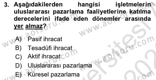 Marka İletişim Kampanyaları Dersi 2021 - 2022 Yılı Yaz Okulu Sınav Soruları 3. Soru