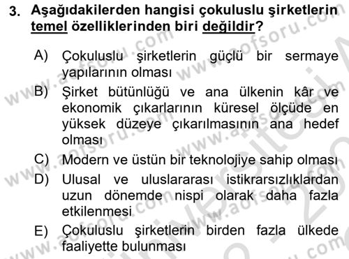 Marka İletişim Kampanyaları Dersi 2022 - 2023 Yılı Yaz Okulu Sınav Soruları 3. Soru