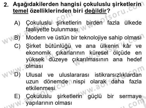Marka İletişim Kampanyaları Dersi 2023 - 2024 Yılı (Final) Dönem Sonu Sınav Soruları 2. Soru