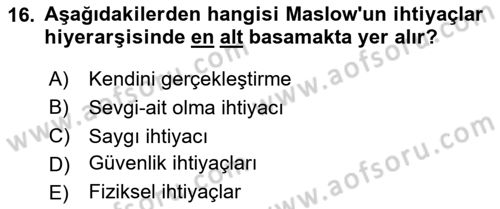 Marka İletişim Kampanyaları Dersi 2024 - 2025 Yılı (Final) Dönem Sonu Sınav Soruları 16. Soru