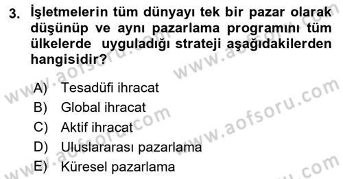 Marka İletişim Kampanyaları Dersi 2024 - 2025 Yılı Yaz Okulu Sınav Soruları 3. Soru