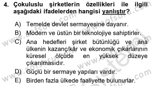 Marka İletişim Kampanyaları Dersi 2024 - 2025 Yılı Yaz Okulu Sınav Soruları 4. Soru