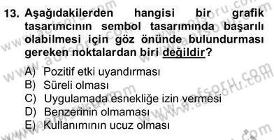 Marka İletişimi Tasarımı ve Uygulamaları Dersi 2013 - 2014 Yılı (Vize) Ara Sınav Soruları 13. Soru