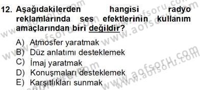 Marka İletişimi Tasarımı ve Uygulamaları Dersi 2013 - 2014 Yılı (Final) Dönem Sonu Sınav Soruları 12. Soru