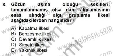 Marka İletişimi Tasarımı ve Uygulamaları Dersi 2014 - 2015 Yılı (Vize) Ara Sınav Soruları 8. Soru
