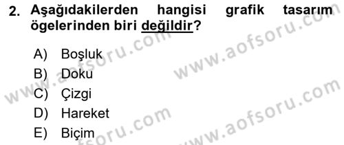 Marka İletişimi Tasarımı ve Uygulamaları Dersi 2016 - 2017 Yılı 3 Ders Sınav Soruları 2. Soru