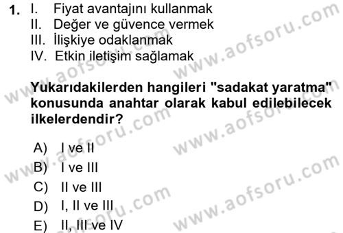 Marka İletişimi Tasarımı ve Uygulamaları Dersi 2016 - 2017 Yılı (Vize) Ara Sınav Soruları 1. Soru