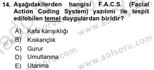 Marka İletişimi Tasarımı ve Uygulamaları Dersi 2020 - 2021 Yılı Yaz Okulu Sınav Soruları 14. Soru