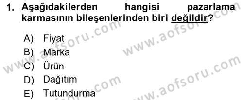 Marka İletişimi Tasarımı ve Uygulamaları Dersi 2024 - 2025 Yılı (Final) Dönem Sonu Sınav Soruları 1. Soru