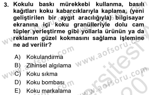 Marka İletişimi Tasarımı ve Uygulamaları Dersi 2024 - 2025 Yılı (Final) Dönem Sonu Sınav Soruları 3. Soru